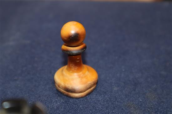 A Staunton chess set, marked Jacques - London